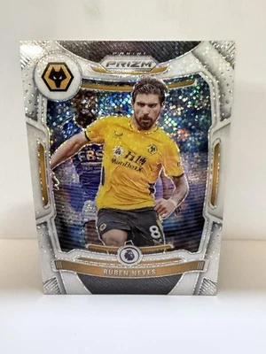 2021-22 Panini Prizm Premier League - Ruben Neves #54 White Sparkle Prizm - Image 1 of 2