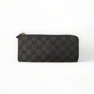 GUCCI Round Fastener Long Wallet 268917 Wallet Authentic 6095 - Picture 1 of 10
