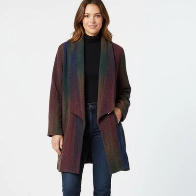 Cárdigan Abrigo Art-To-wear Fibra M Candiss Cole Blazer Arte Textil Suéter Foto 1 de 4