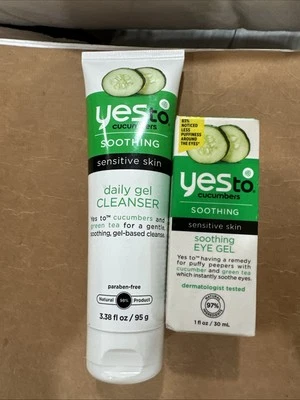 Yes To Cucumbers Soothing Eye Gel Sensitive Skin 1 oz Natural & Daily Cleanser - Image 1 of 4