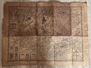 Old Map of Somerset Shire 1610 by Speede John - Picture 1 of 9