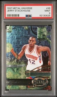 1997 METAL UNIVERSE #95 JERRY STACKHOUSE PSA 9 - Image 1 of 2