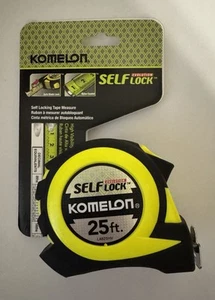 Komelon 25ft Tape Measure Self Lock Evolution L4825HV Auto Lock Bright A9 - Picture 1 of 2