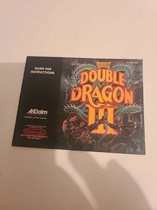 Double Dragon III NES Manual Booklet ONLY – Original 1990 Akklaim Nintendo - Picture 1 of 3
