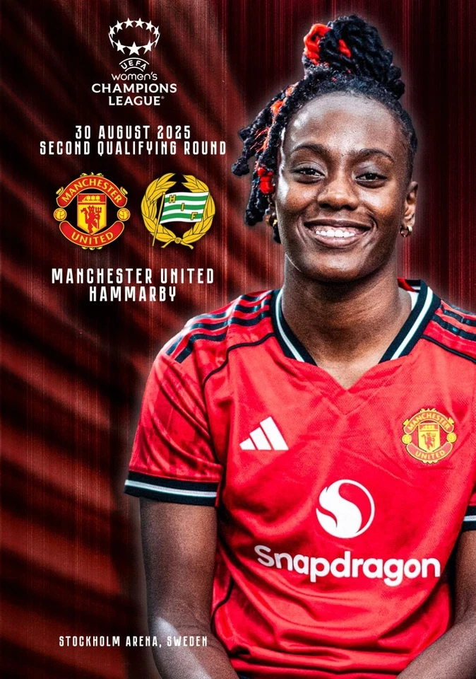 MANCHESTER UNITED England v HAMMARBY Sweden 30 August 2025 WOMENS CHL FAN edit - Image 1 of 1