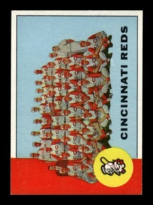 1963 Topps Set Break #63 Reds Team casi nuevo/como nuevo o mejor *BNCARDS* - Imagen 1 de 2