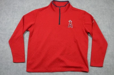Los Angeles Angels Sweater Mens Large MLB Baseball Pullover Quarter Zip - Image 1 of 4