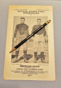 1924 PROVIDENCE STEAM ROLLER FOOTBALL PROGRAM vs AMERICAN CHAIN, BRIDGEPORT CONN - Picture 1 of 6