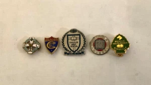 5 x Vintage Christian Schools Pins/ Badges Voice Prophecy + Emmaus + EC etc - Picture 1 of 2