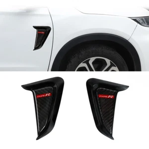 TYPE-R Car Shark Gills Side Fender Emblem Vent Trim Cover Sticker ABS Carbon/F - Picture 1 of 10