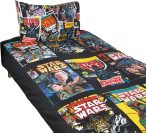 Star Wars Comics Quilt Doona Duvet Cover Set King Single Christmas Fathers Day - Picture 1 of 1