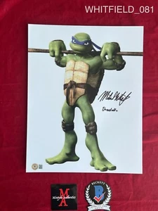 MITCHELL WHITFIELD AUTOGRAPHED SIGNED 11x14 PHOTO! TMNT! DONATELLO! BECKETT COA! - Picture 1 of 1