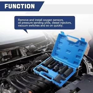 TOOL OXYGEN LAMBDA OIL INJECTOR ETC SENSOR SOCKET SET 22MM/27MM/29MM US STOCK - Picture 1 of 14