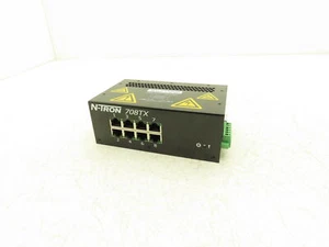N-Tron 708TX Managed Industrial Ethernet Switch 8-Port 10/100BaseT 12/24VDC - Picture 1 of 9