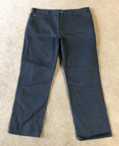 NWOT Duluth Trading Men's Canvas Work Blue Jeans - Size 44 x 34 - Picture 1 of 5