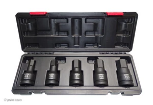 3/4” DRIVE HEX DRIVER SET – impact grade sockets – large hex bits – Sunex Tools - Picture 1 of 2