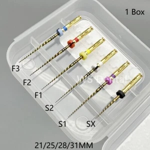 Endodontic Dental Endo Niti Files SX-F3 Gold Taper Rotary Files 21/25/28/31MM - Picture 1 of 12