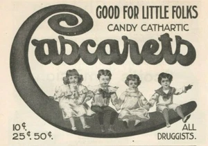 Cascarets 1899 Candy Cathartic Quack Medicine Children Vintage Print Ad - Picture 1 of 1