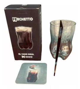 GLASS FOR FERNET BRANCA VASO CHETO FERCHETTO ARGENTINA LIMITED PREMIUM GIFT BOX - Picture 1 of 3