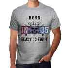 Men's Graphic T-Shirt Born In 35 Ready To Fight 35th Birthday Anniversary 35