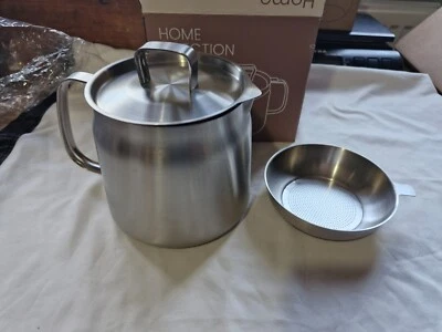 Ölfiltertopf mit Sieb Frittierkorb Edelstahl Ölsieb Topf 1,5l - Bild 1 von 4