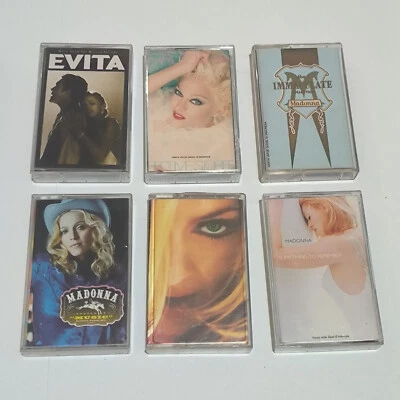 madonna lot 6x original indonesia cassette tapes - Image 1 of 4