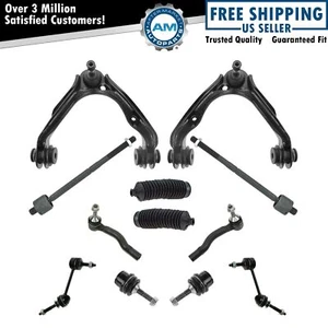 12 Piece Steering & Suspension Kit Control Arms Ball Joints Tie Rods End Links - Picture 1 of 9