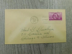 First Day Of Issue 1945 Tallahassee FL Centennial Vintage Stamps Posted Cover - Picture 1 of 3