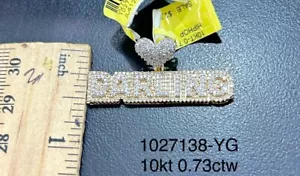 10k Solid Gold 0.73 Carats Darling Natural Diamond Pendant - Picture 1 of 1