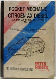 Pocket Mechanic Citroen AX Diesel - Up to 1980 - Peter Russek Manuals - Used - Picture 1 of 7