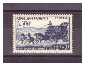 ALGERIE.  N° 294 .  12  F + 3 F   DILIGENCE    NEUF **  .  SUPERBE . - Picture 1 of 2