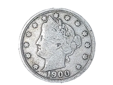 1900 Liberty "V" Nickel 5 Five Cents ~ Better Grade Cover