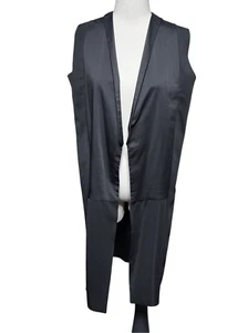Zara NWOT Sleeveless Black Duster Vest Tunic Size Small - Picture 1 of 4