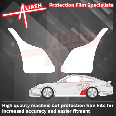 ALIATH Película protectora de pintura protectora con astillas de piedra transparente para Porsche 911 997 turbo QTR QTR