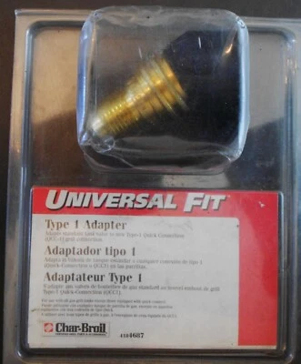 Char-Broil #4184687 TYPE 1 ADAPTER  Universal Fit  Propane Tank  Quick Connect - Image 1 of 2