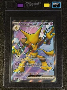 2025 Pokémon 151 Alakazam EX 188/165 Full Art Ultra Rare - Taby Card™ GEM MT 10 - Picture 1 of 2