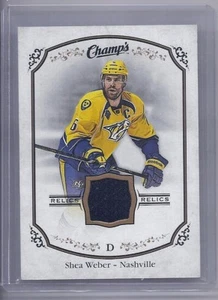 15-16 2015-16 UPPER DECK CHAMP'S SHEA WEBER RELICS JERSEY J-SW PREDATORS - Picture 1 of 1