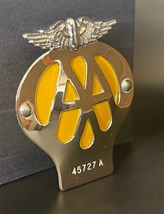 Vintage AA Car Badge 45727A - Excellent Condition - Foto 1 di 18