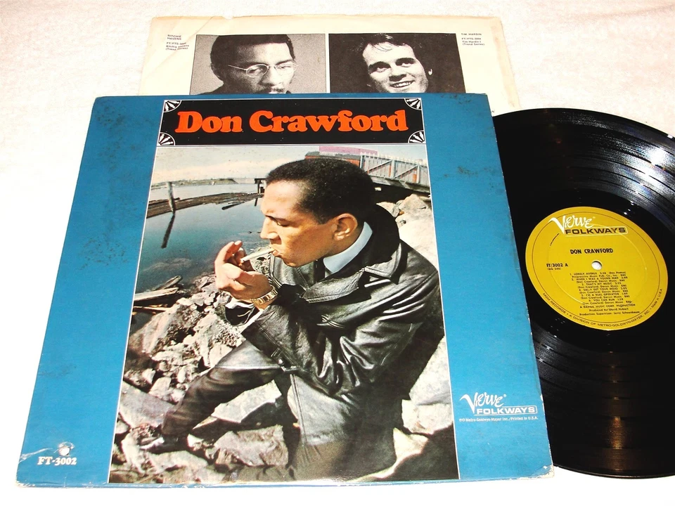 Don Crawford - Self-Titled LP, 1966 Folk LP, VG+, Stereo, Verve-Folkways, Mono Foto 1 de 2