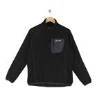 Berghaus 1/4 Zip Fleece Sweatshirt Black Hiking Outdoor Mens Size M