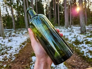 WWI ORIGINAL HUNYADI JANOS SAXLEHNERS BITTERQUELLE BOTTLE from CHRISTMAS BATTLES - Picture 1 of 15