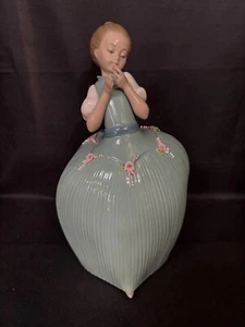 Lladro "NIÑA EN VESTIDO VERDE" ~ España ~ #5118 ~ SIN CAJA - Imagen 1 de 11