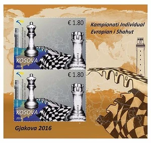 Kosovo 2016. European Individual Chess Championship. Souvenir sheet Block MNH - Picture 1 of 1