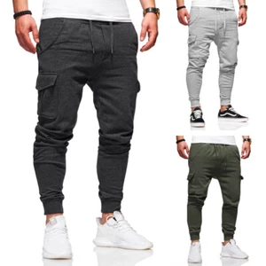 Behype. Herren Lange Cargo Trainingshose Jogginghose Sporthose 60-0013 NEU - Bild 1 von 18