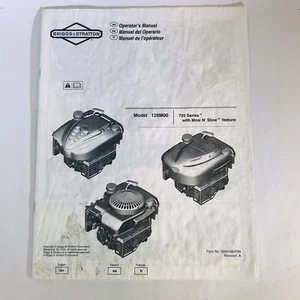 Briggs & Stratton Modelo 128M00 Serie 725 Mow N' Stow Manual de Operador - Imagen 1 de 5
