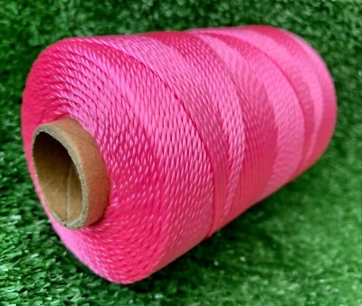 BRICK LINE 500ft 152m Builders Brickies Bricklayers Hi-Vis Pink Hi-Viz String - Image 1 of 3