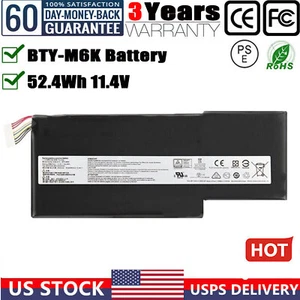 ✅ BTY-M6K BATTERY FOR MSI GS63VR 7RG STEALTH PRO GF63 THIN 8RB 8RC 8RD 9SC 9SCXR - Picture 1 of 12