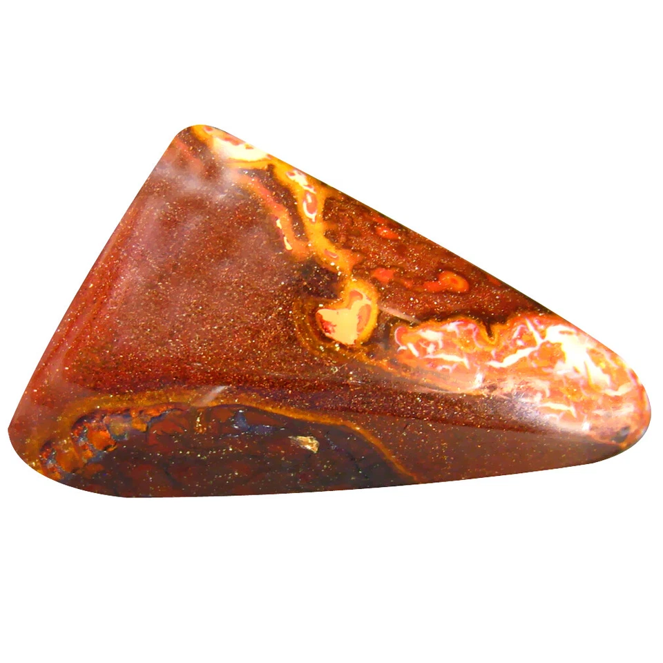 28.08 ct Fancy Cabochon Shape (31 x 19 mm) Australian Koroit Boulder Opal - Image 1 of 1