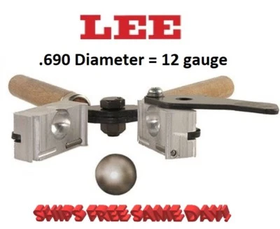 Lee 1-Cavity Bullet Mold (690 Diameter) 12 gauge - Round Ball  # 90978  New! - Image 1 of 4