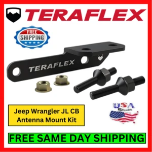 Jeep Wrangler JL CB Antena Flaga Uchwyt bicza Aluminium Tylny zestaw pasażerski - Zdjęcie 1 z 6